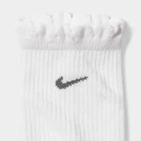 Nike Everyday Elevated Scallop Crew Socks (2-Pack) / White