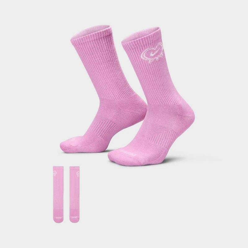 Nike Everyday Plus Cushioned Crew Chaussettes V Day / Magenta clair