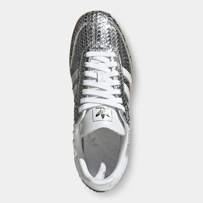 adidas Femmes Samba Argent Métallique / Blanc - Gomme