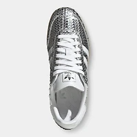 adidas Femmes Samba Argent Métallique / Blanc - Gomme