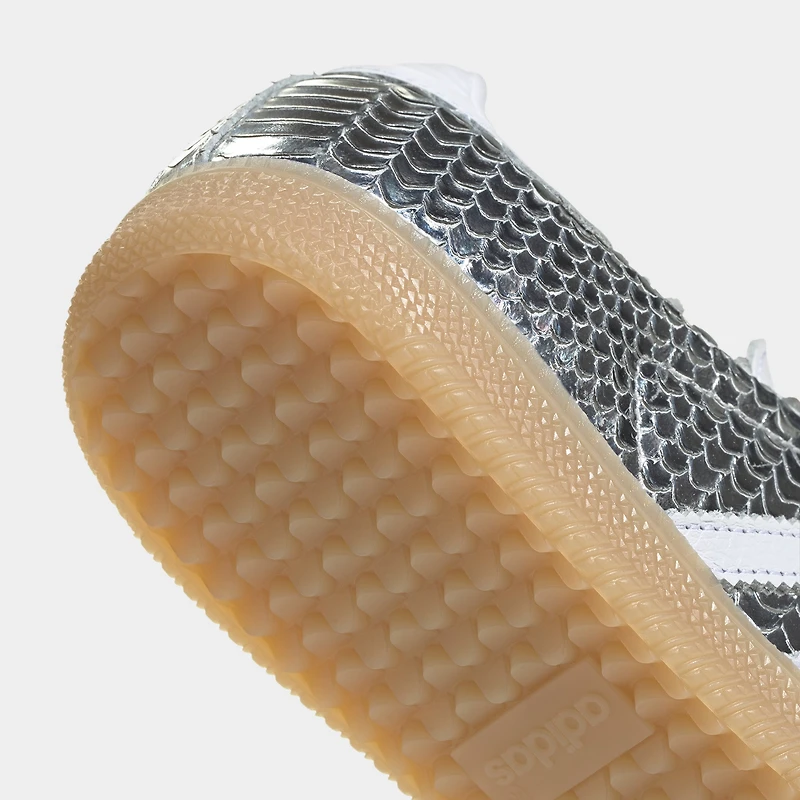 adidas Femmes Samba Argent Métallique / Blanc - Gomme
