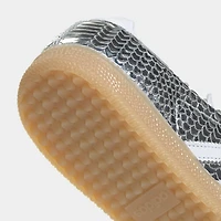 adidas Femmes Samba Argent Métallique / Blanc - Gomme