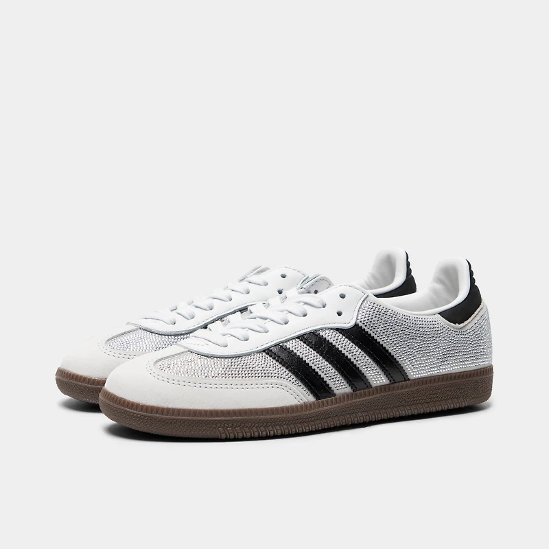 adidas Femmes Samba Blanc Cristal / - Argent Métallique