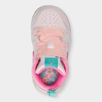 Jordan 1 Mid SE TD Gris Clair / Rose Fluo - Voile