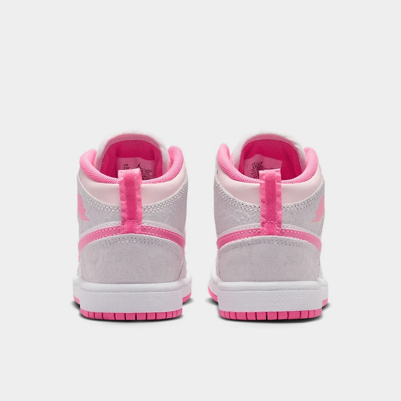 Jordan 1 Mid SE PS Vast Grey / Pink Glow - Sail