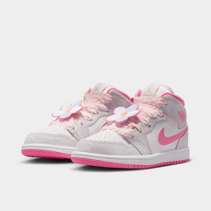 Jordan 1 Mid SE PS Vast Grey / Pink Glow - Sail
