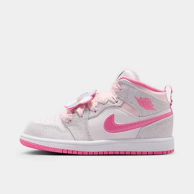 Jordan 1 Mid SE PS Vast Grey / Pink Glow - Sail