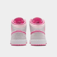 Jordan 1 Mid SE GS Vast Grey / Pink Glow - Sail