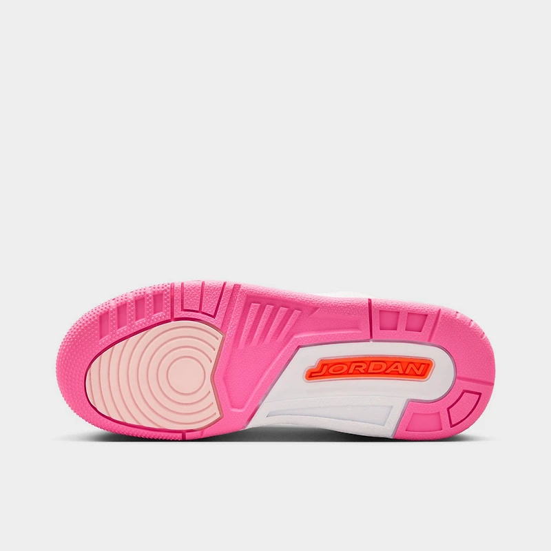 Jordan 3 KSA Retro GS Rose Perle / Orange Vif - Fleuri