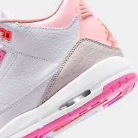 Jordan 3 KSA Retro GS Rose Perle / Orange Vif - Fleuri