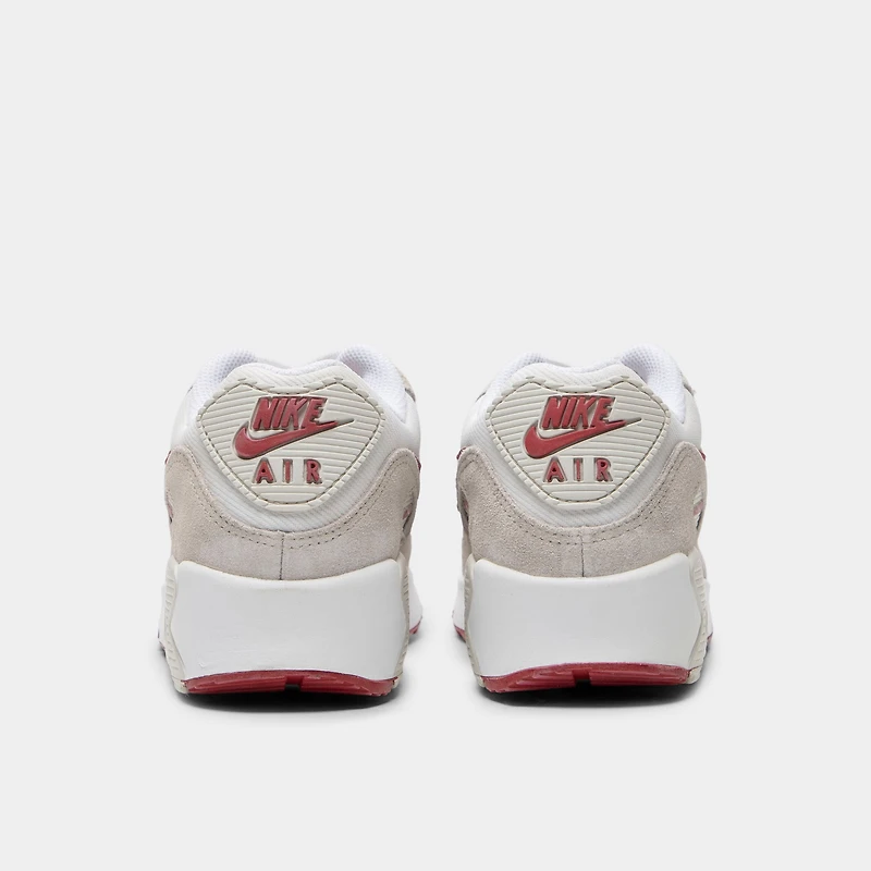 Nike Air Max 90 SE GS White / Team Crimson - Light Bone