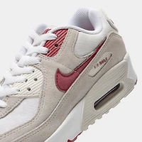Nike Air Max 90 SE GS Blanc / Cramoisi Équipe - Os Clair