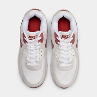 Nike Air Max 90 SE GS White / Team Crimson - Light Bone