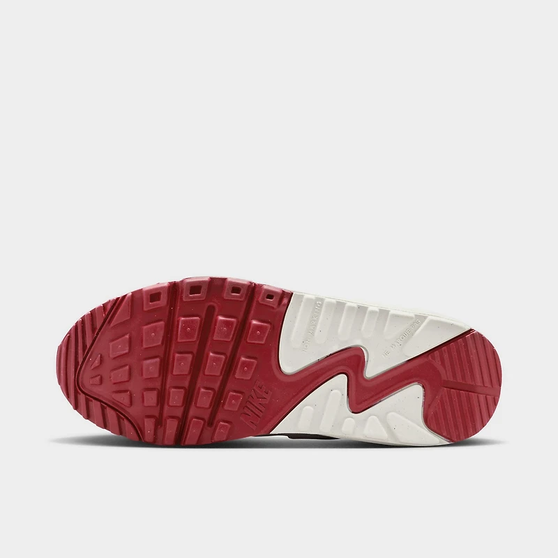 Nike Air Max 90 SE GS White / Team Crimson - Light Bone