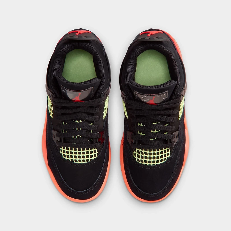 Jordan 4 KSA Retro PS Noir / Infrared 23 - Mangue Lumineuse