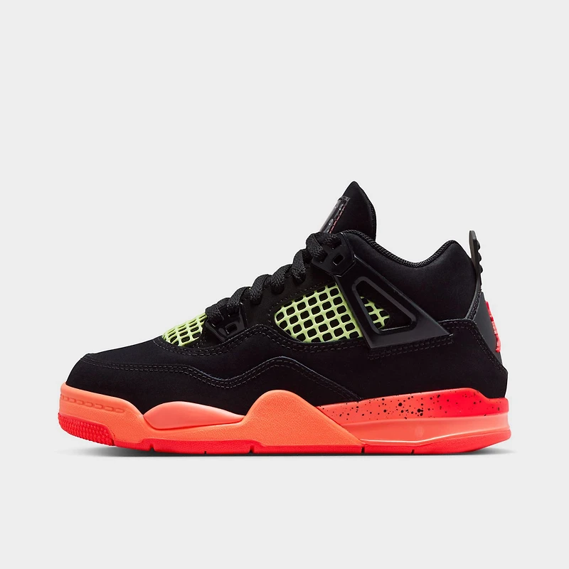Jordan 4 KSA Retro PS Noir / Infrared 23 - Mangue Lumineuse