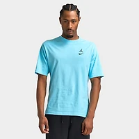 Jordan Men's Brooklyn Swoosh Logo Crew T-shirt / Blue