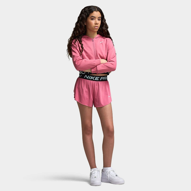 Nike Dri-FIT Juniors' 2in1 Knit Shorts Peony / - Black