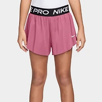 Nike Dri-FIT Juniors' 2in1 Knit Shorts Peony / - Black