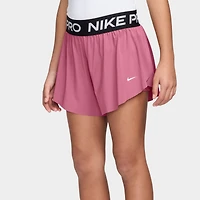 Nike Dri-FIT Juniors' 2in1 Knit Shorts Peony / - Black