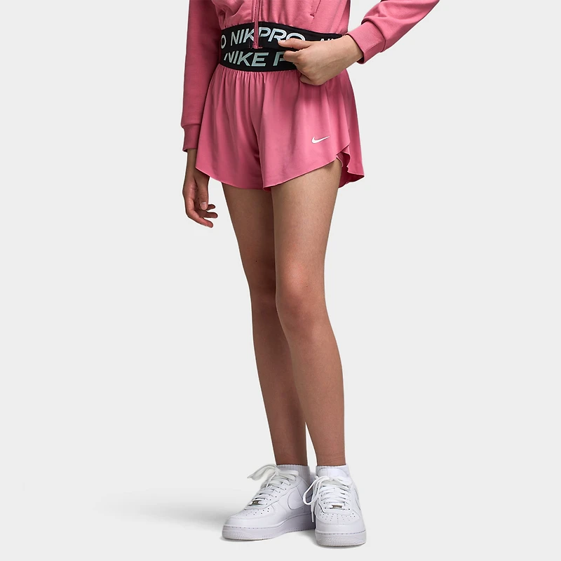 Nike Dri-FIT Juniors' 2in1 Knit Shorts Peony / - Black