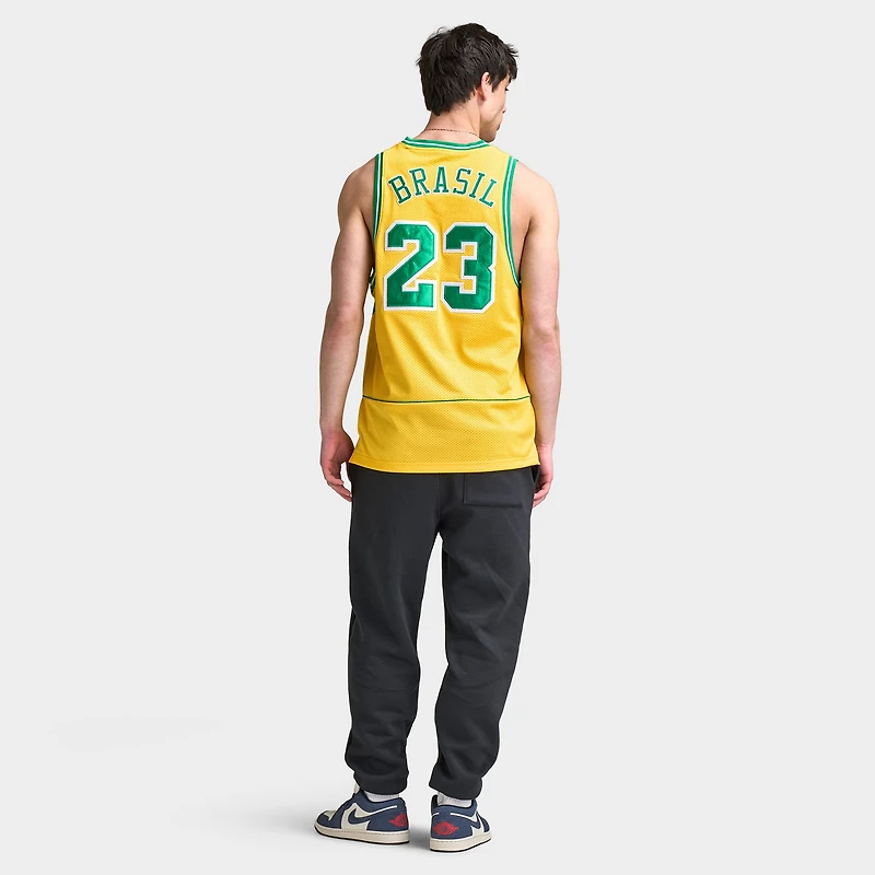 Jordan MJ ESS Mesh Jersey P6 Varsity Maize / Lucky Green