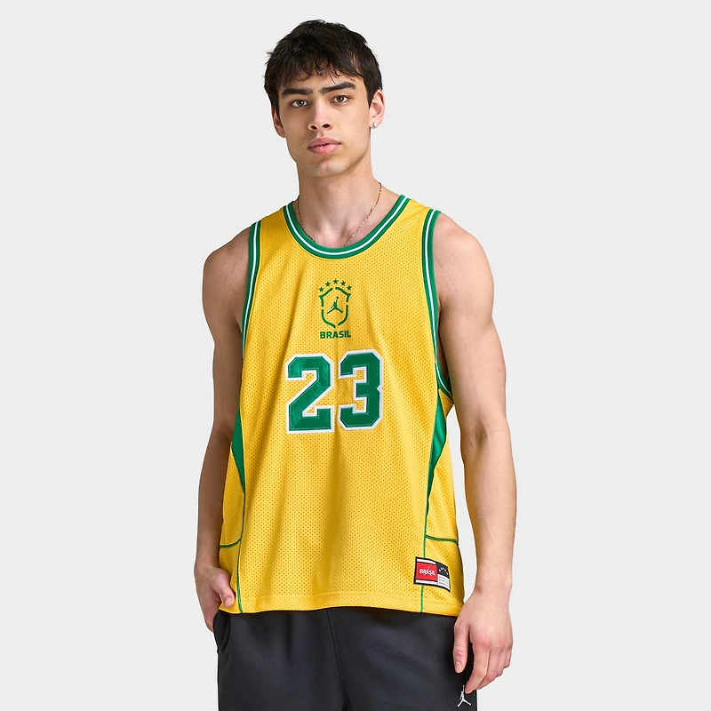 Jordan MJ ESS Mesh Jersey P6 Varsity Maize / Lucky Green
