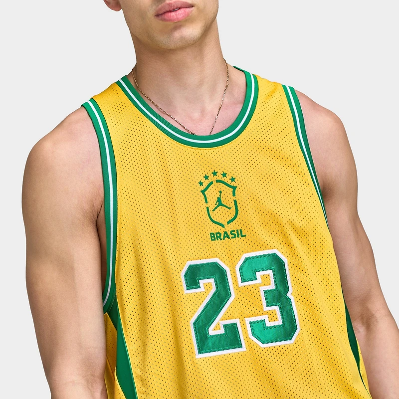 Jordan MJ ESS Mesh Jersey P6 Varsity Maize / Lucky Green