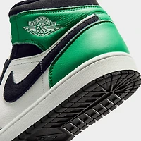 Jordan 1 Mid SE Blanc Sommet / Noir - Vert Chanceux