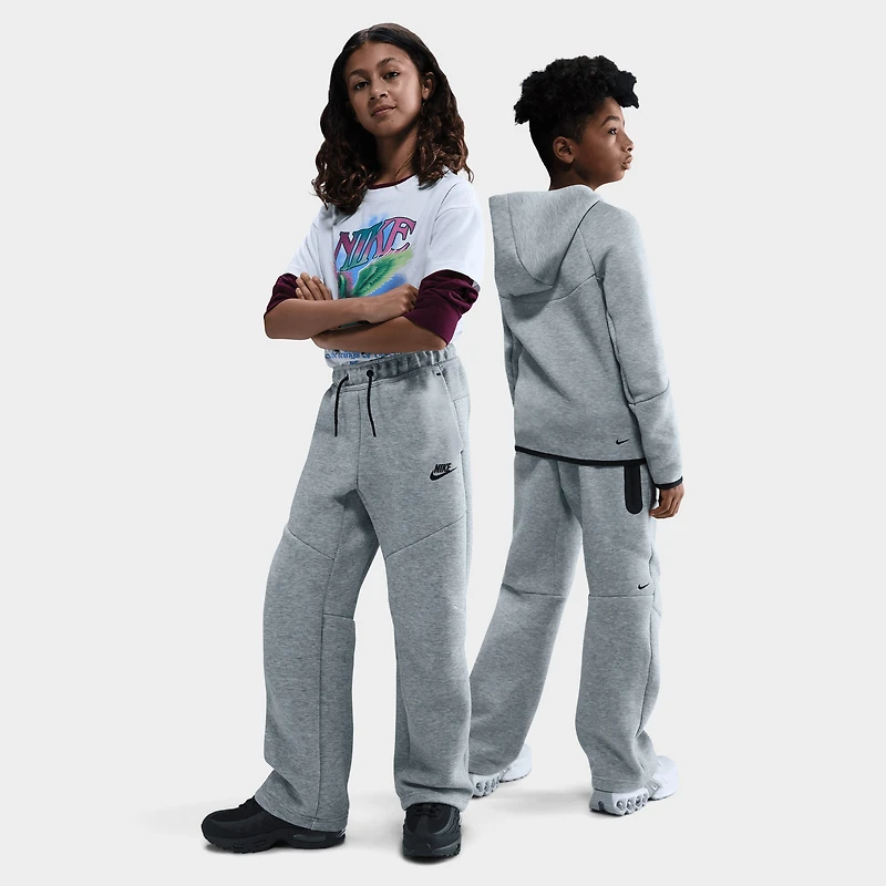 Nike Sportswear Juniors' Tech Fleece Open Hem Pants / Grey