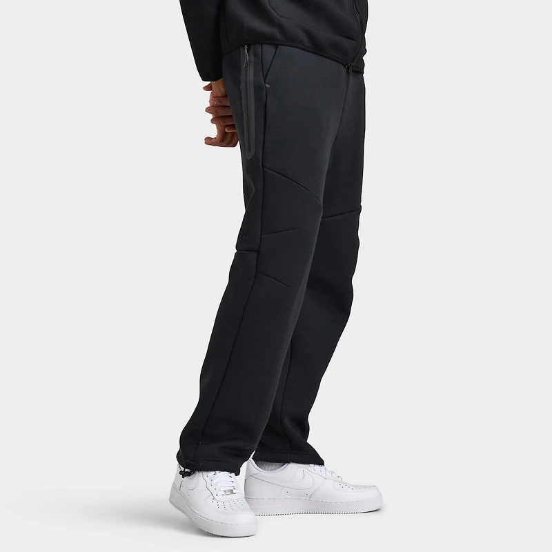 Nike Tech Hommes Pantalon Polaire à ourlet ouvert / Noir