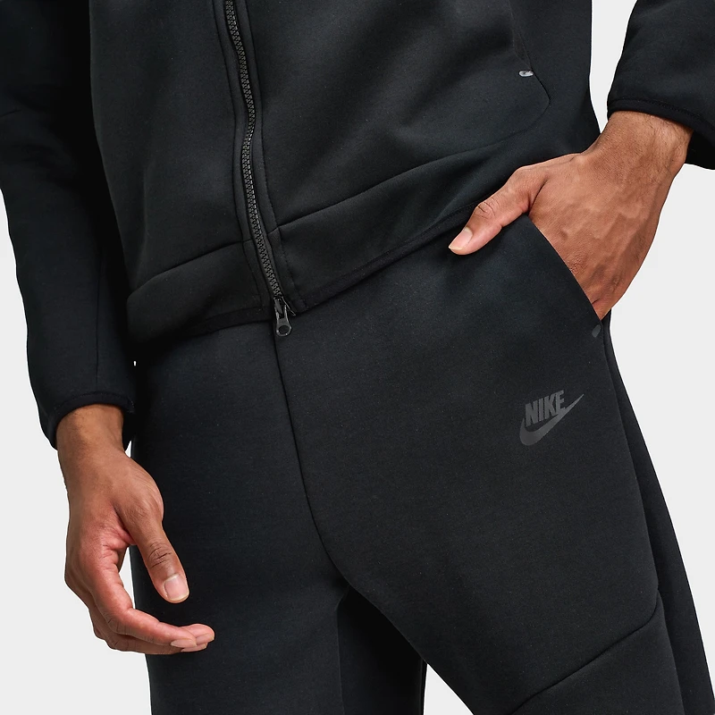 Nike Tech Hommes Pantalon Polaire à ourlet ouvert / Noir