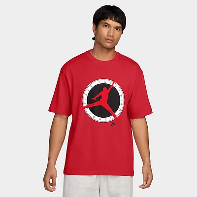 Jordan Graphic Flight Club Crew Neck Basic T-shirt / University Red