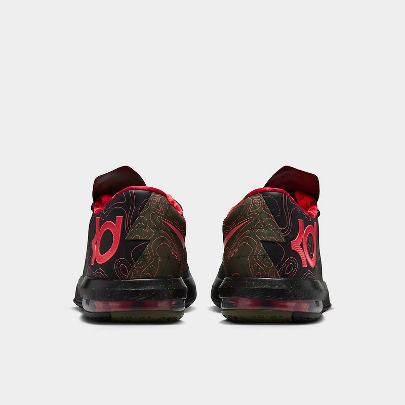 Nike KD VI Noir / Rouge Atomique - Vert Olive Moyen