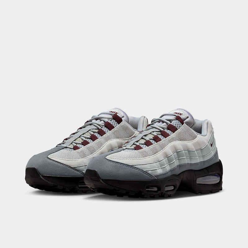 Nike Femmes Air Max 95 Gris Fumé / Bourgogne - Clair