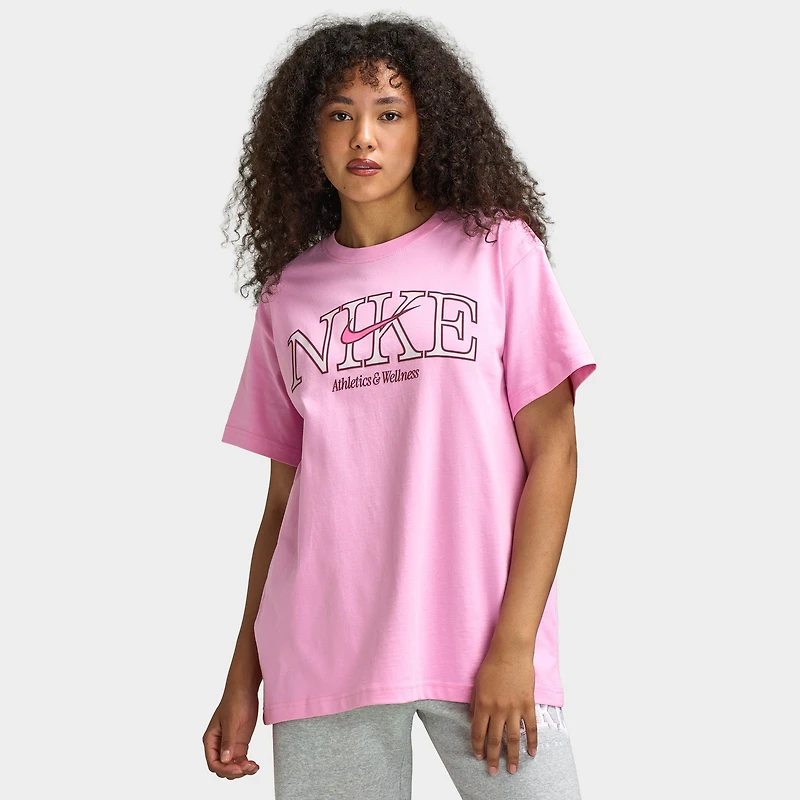 Nike Sportswear Femmes T-shirt Surdimensionné Classique  / Rose Montée