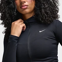 Nike One Femmes Veste ajustée Dri Fit zippé Noir / Blanc