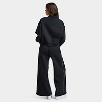 Nike Sportswear Women's Phoenix Fleece Logo Mock Neck / Black