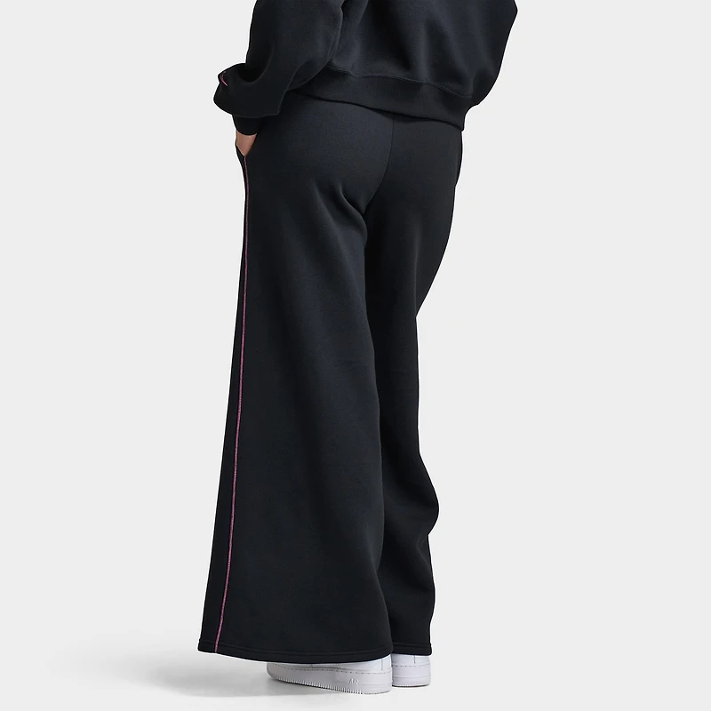 Nike Sportswear Femmes Phoenix Fleece Logo Pantalon large / Noir