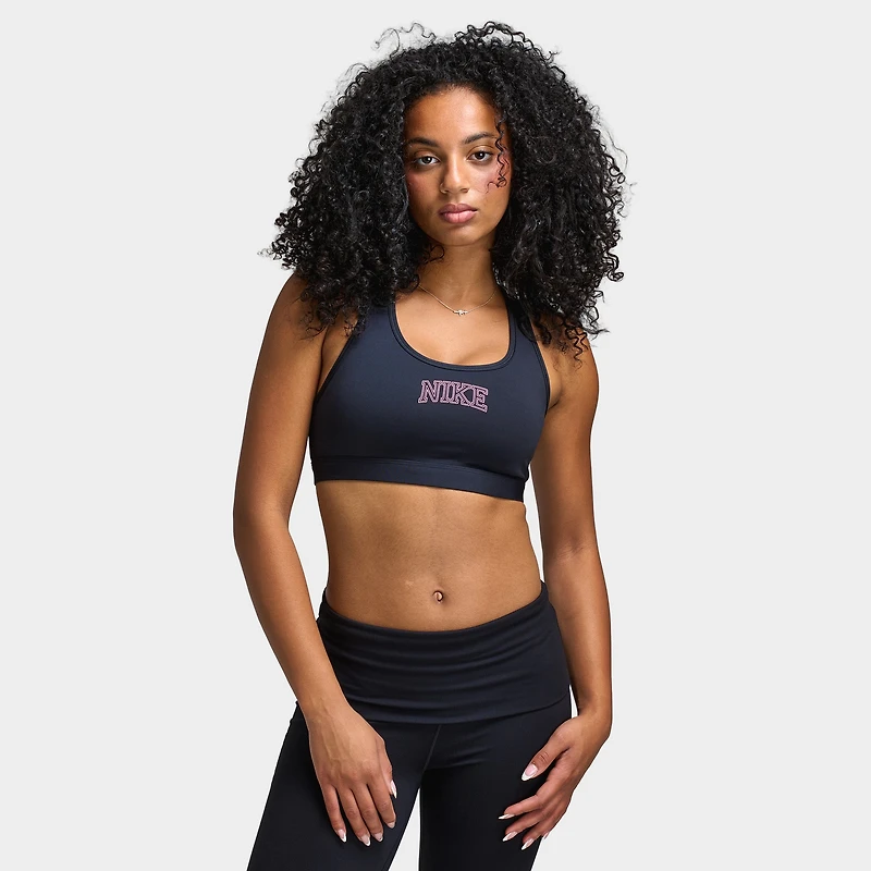 Nike Women's Swoosh Medium Sports Bra / Black
