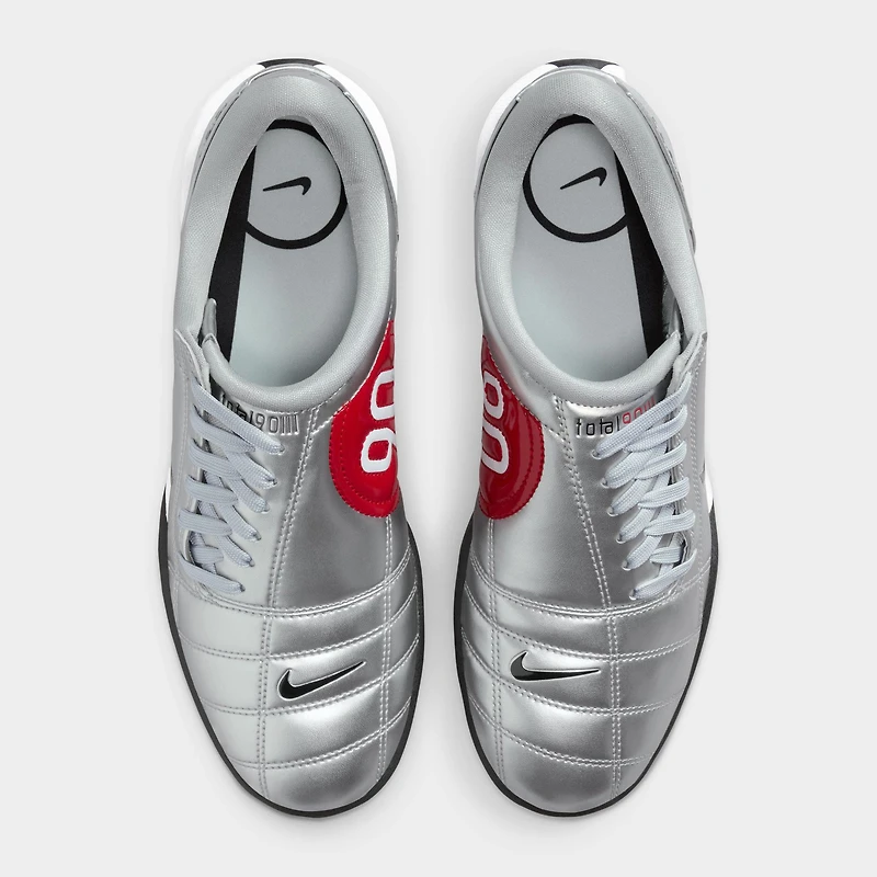 Nike Femmes Total 90 Argent métallique / Noir - Rouge Universitaire