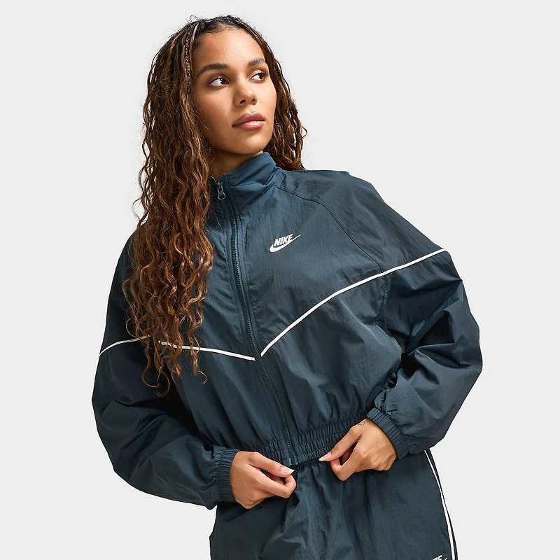 Nike Sportswear Women's WR Woven Jacket Speed Seaweed / Sail