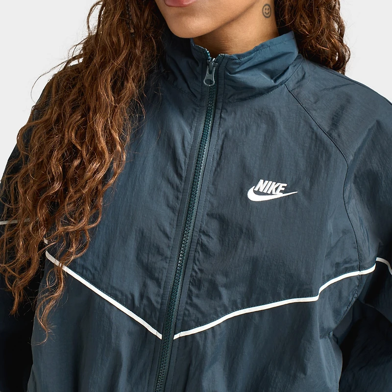 Nike Sportswear Women's WR Woven Jacket Speed Seaweed / Sail