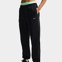 Nike Women's Studio Fleece Pant Black / White