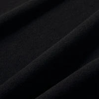 Nike Studio Fleece Chandail à capuche Court Zippé  Noir / Blanc