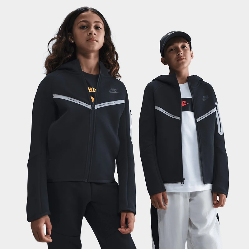 Nike Sportswear Juniors' Tech Fleece Full Zip Reflect Black /