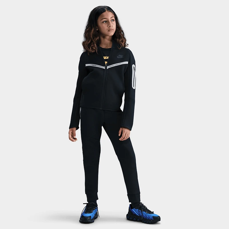 Nike Sportswear Juniors' Tech Fleece Full Zip Reflect Black /