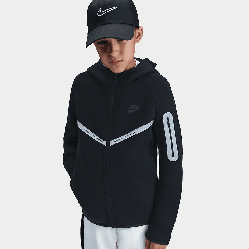Nike Sportswear Juniors' Tech Fleece Full Zip Reflect Black /