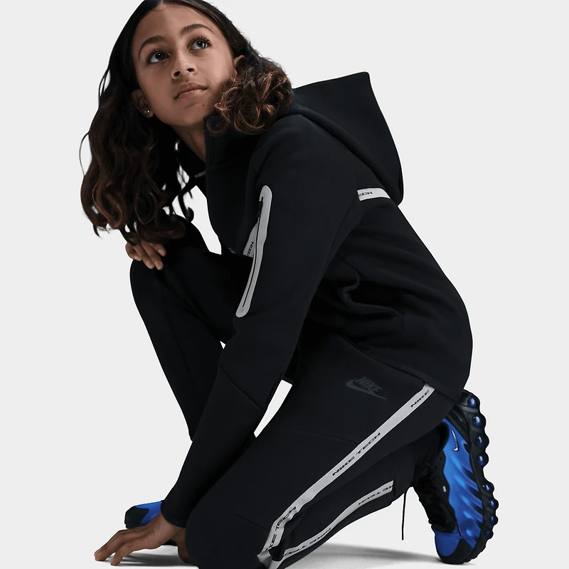 Nike Sportswear Juniors' Tech Fleece Joggers Reflect Black /