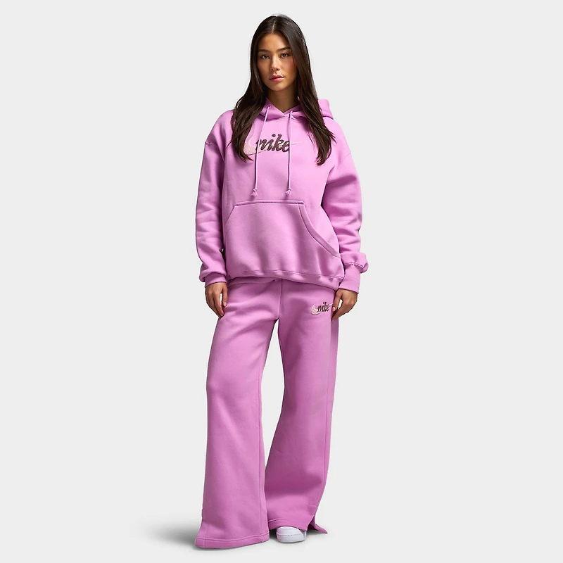 Nike Sportswear Chandail à capuche surdimensionné pour femmes logo magenta clair/rose mousse